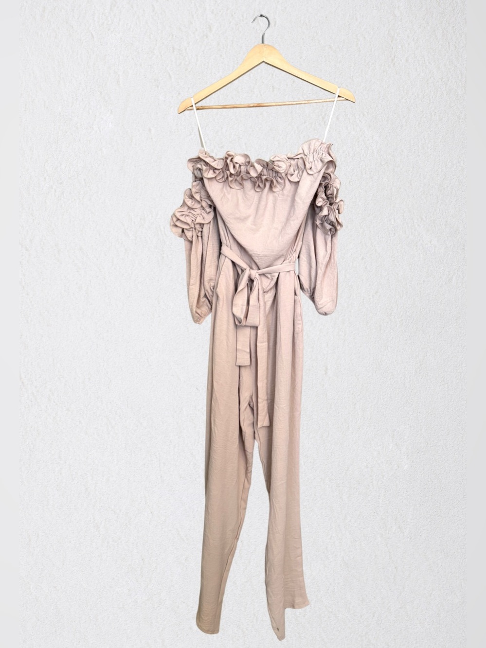 Ruffled Off-Shoulder Jumpsuit